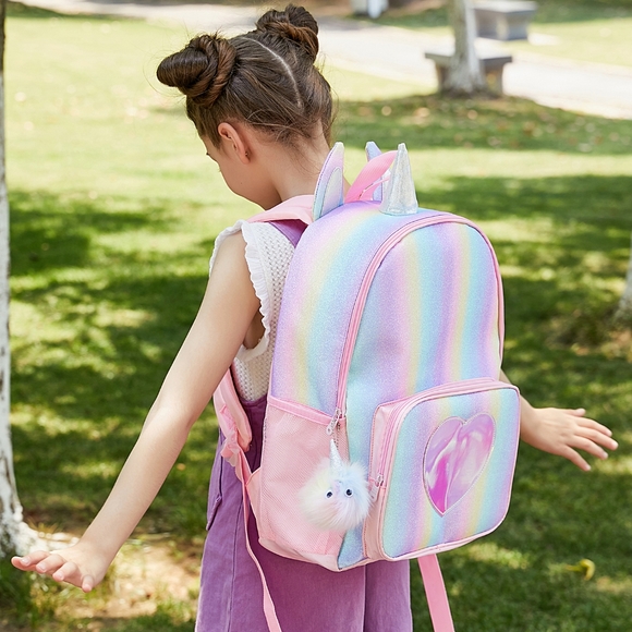 NWT Unicorn Toddler Princess Backpack Bag - Picture 6 of 7